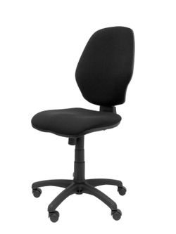 Modelo Master - Silla de oficina ergonómica con mecanismo sincro y regulable en altura - Asiento y respaldo tapizados en tejido ARAN color negro