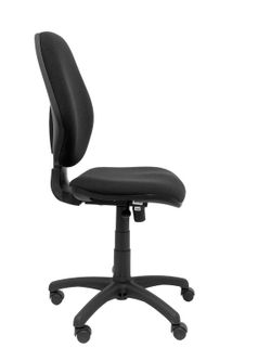 Modelo Master - Silla de oficina ergonómica con mecanismo sincro y regulable en altura - Asiento y respaldo tapizados en tejido ARAN color negro