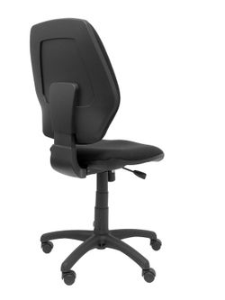 Modelo Master - Silla de oficina ergonómica con mecanismo sincro y regulable en altura - Asiento y respaldo tapizados en tejido ARAN color negro