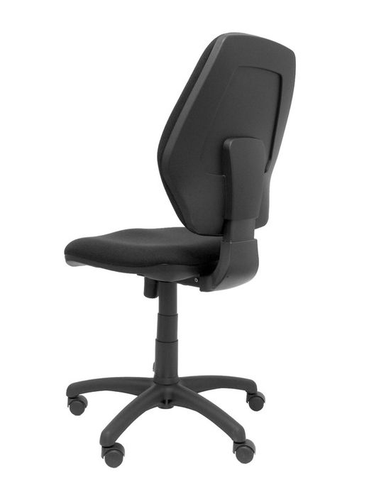 Modelo Master - Silla de oficina ergonómica con mecanismo sincro y regulable en altura - Asiento y respaldo tapizados en tejido ARAN color negro