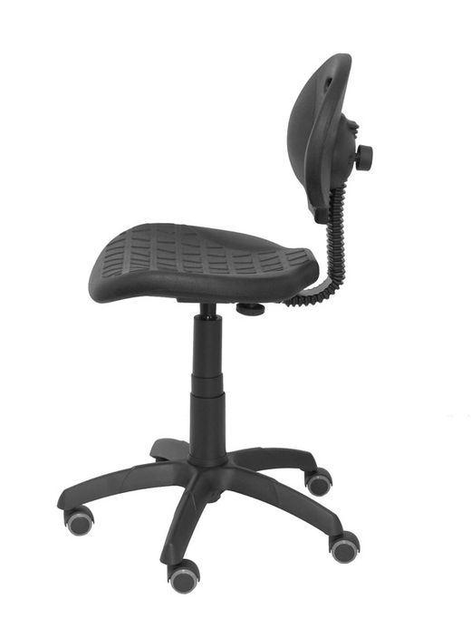 Modelo Nargo - Silla de oficina ergonómica, giratorio y regulable en altura - Asiento y respaldo de poliuretano inyectado de alta resistencia - Color negro