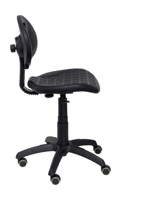 Modelo Nargo - Silla de oficina ergonómica, giratorio y regulable en altura - Asiento y respaldo de poliuretano inyectado de alta resistencia - Color negro