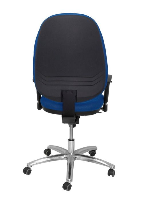 Modelo Ontur - Silla de oficina ergonómica con mecanismo sincro y regulable en altura - Asiento y respaldo tapizados en tejido de malla color azul.