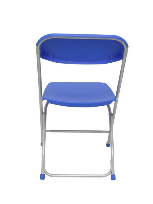 Modelo Polyfold - Pack 5 sillas plegable de conferencia  Asiento y respaldo de polipropileno color azul