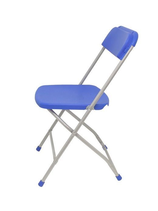 Modelo Polyfold - Pack 5 sillas plegable de conferencia  Asiento y respaldo de polipropileno color azul