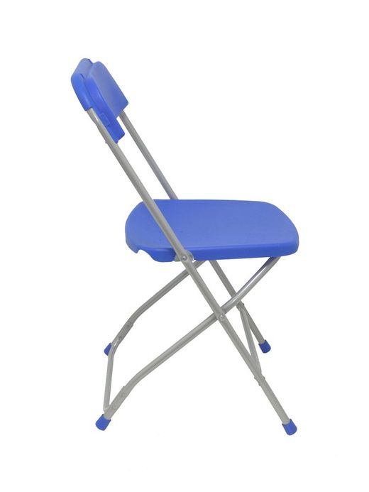 Modelo Polyfold - Pack 5 sillas plegable de conferencia  Asiento y respaldo de polipropileno color azul