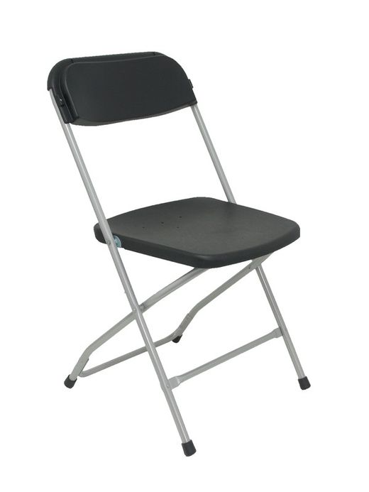 Modelo Polyfold - Pack 5 sillas plegable de conferencia  Asiento y respaldo de polipropileno color negro