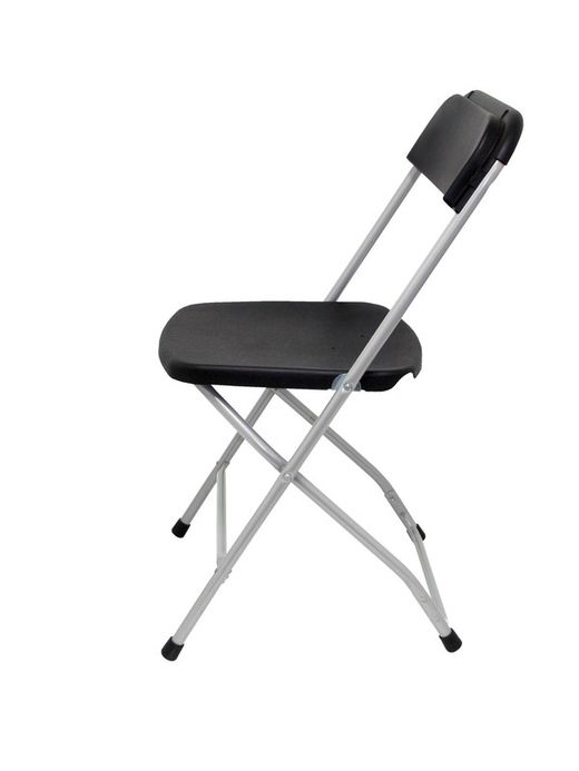 Modelo Polyfold - Pack 5 sillas plegable de conferencia  Asiento y respaldo de polipropileno color negro