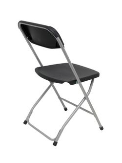 Modelo Polyfold - Pack 5 sillas plegable de conferencia  Asiento y respaldo de polipropileno color negro