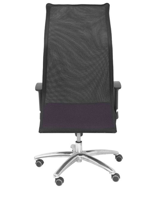 Modelo Sahuco - Sillón de dirección ergonómico con mecanismo sincro y regulable en altura - Respaldo de malla transpirable y asiento tapizados en tejido BALI color lila