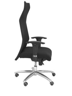 Modelo Sahuco - Sillón de dirección ergonómico con mecanismo sincro y regulable en altura - Respaldo de malla transpirable y asiento tapizados en tejido BALI color negro