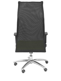Modelo Sahuco - Sillón de dirección ergonómico con mecanismo sincro y regulable en altura - Respaldo de malla transpirable y asiento tapizados en tejido BALI color pistacho