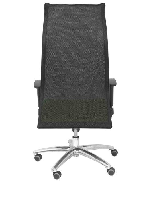 Modelo Sahuco - Sillón de dirección ergonómico con mecanismo sincro y regulable en altura - Respaldo de malla transpirable y asiento tapizados en tejido BALI color pistacho