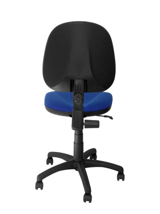 Modelo Saturn - Silla de oficina ergonómica con mecanismo de contacto permanente y regulable en altura - Asiento y respaldo tapizados en tejido ARAN color azul