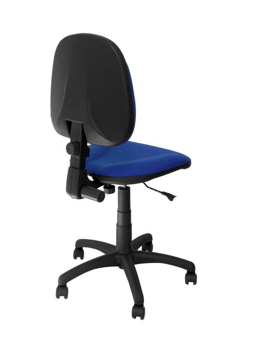 Modelo Saturn - Silla de oficina ergonómica con mecanismo de contacto permanente y regulable en altura - Asiento y respaldo tapizados en tejido ARAN color azul