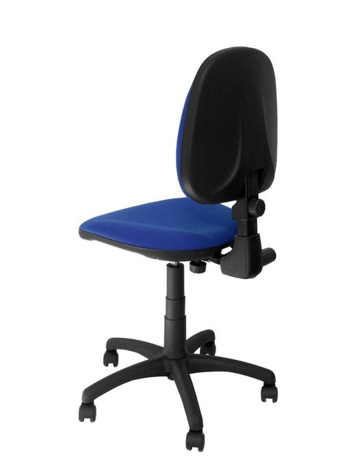 Modelo Saturn - Silla de oficina ergonómica con mecanismo de contacto permanente y regulable en altura - Asiento y respaldo tapizados en tejido ARAN color azul