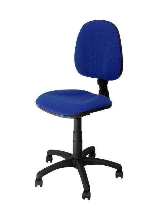 Modelo Saturn - Silla de oficina ergonómica con mecanismo de contacto permanente y regulable en altura - Asiento y respaldo tapizados en tejido ARAN color azul