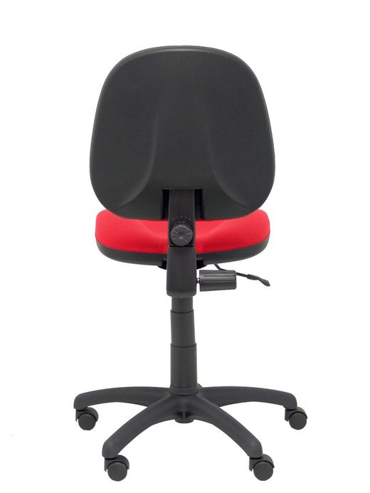 Modelo Saturn - Silla de oficina ergonómica con mecanismo de contacto permanente y regulable en altura - Asiento y respaldo tapizados en tejido ARAN color rojo