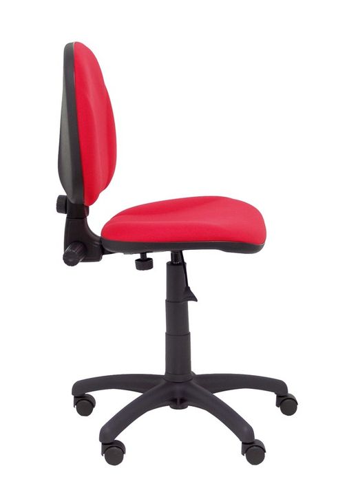Modelo Saturn - Silla de oficina ergonómica con mecanismo de contacto permanente y regulable en altura - Asiento y respaldo tapizados en tejido ARAN color rojo
