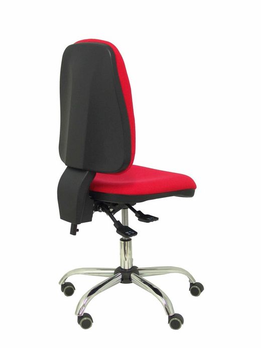 Modelo Sierra S - Silla de oficina ergonómica con mecanismo asincro y regulable en altura  Asiento y tejido tapizado en tejido BALI color rojo
