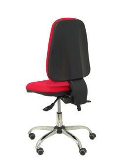 Modelo Sierra S - Silla de oficina ergonómica con mecanismo asincro y regulable en altura  Asiento y tejido tapizado en tejido BALI color rojo