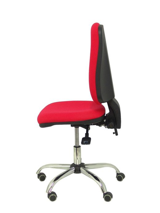 Modelo Sierra S - Silla de oficina ergonómica con mecanismo asincro y regulable en altura  Asiento y tejido tapizado en tejido BALI color rojo