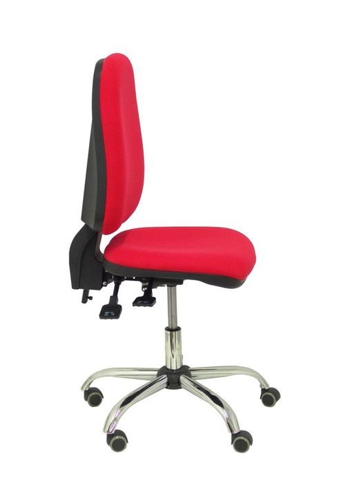 Modelo Sierra S - Silla de oficina ergonómica con mecanismo asincro y regulable en altura  Asiento y tejido tapizado en tejido BALI color rojo