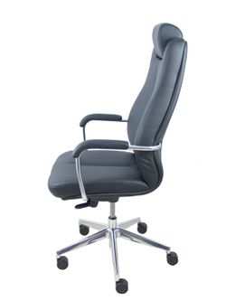 Modelo Sonata - Sillón de dirección ergonómico con mecanismo basculante y regulable en altura - Asiento y respaldo tapizados en tejido SIMILPIEL color negro.