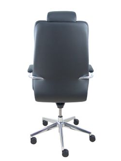 Modelo Sonata - Sillón de dirección ergonómico con mecanismo basculante y regulable en altura - Asiento y respaldo tapizados en tejido SIMILPIEL color negro.
