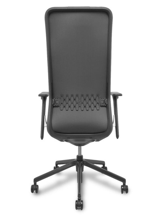 NOWYSTYL Modelo YouTeam - Silla de dirección con mecanismo sincro con traslack y brazos regulables 4D - Respaldo alto tapizado con reposacabezas tapizado y lumbar regulable. Asiento tapizado en tejido Step Melange en color rojo.