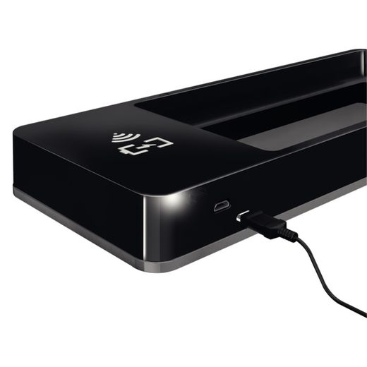 Organizador de sobremesa Leitz DUAL con carga inductiva, negro/antracita