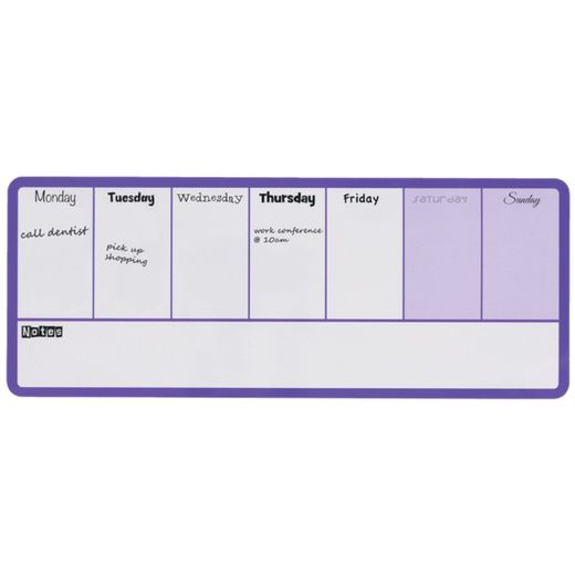 NOBO magnetischer Wochenplaner 140X360 mm, lila