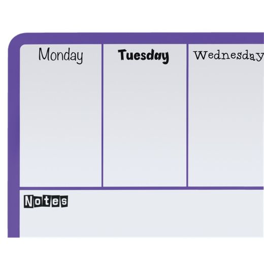 NOBO magnetischer Wochenplaner 140X360 mm, lila