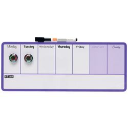 NOBO magnetischer Wochenplaner 140X360 mm, lila