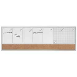 Organizador semanal magnético + quadro de cortiça (horizontal) NOBO 585x190 mm