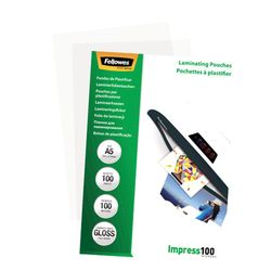 Pakke 100 Lamineringsærmer 100 mikron Blank A5