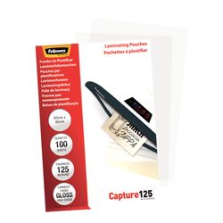 Opakowanie 100 rękawów do laminowania 125 mikronów Błyszczący 65x95mm