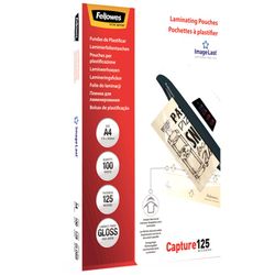 Opakowanie 100 rękawów do laminowania 125 mikronów Błyszczący A4