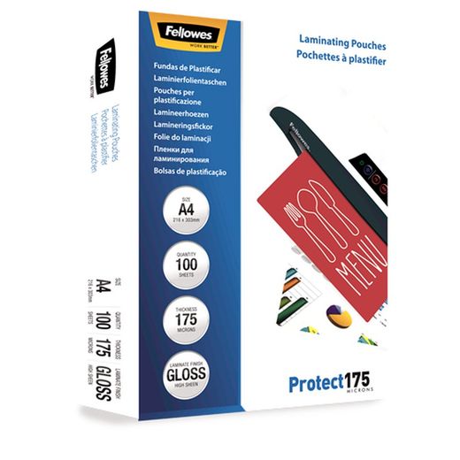 Pakke 100 Lamineringsærmer 175 mikron Blank A4