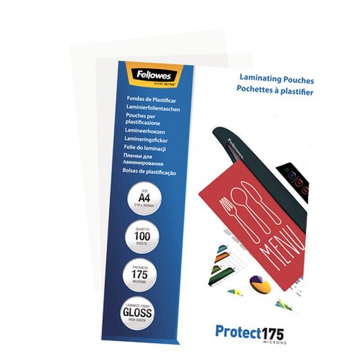 Pakke 100 Lamineringsærmer 175 mikron Blank A4