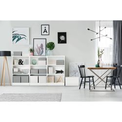 Zestaw 3 sześciennych pudełek do przechowywania (365x320x315mm), szary