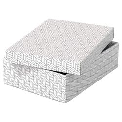 Pack de 3 caixas médias de oferta e arrumação (360x265x100mm), brancas