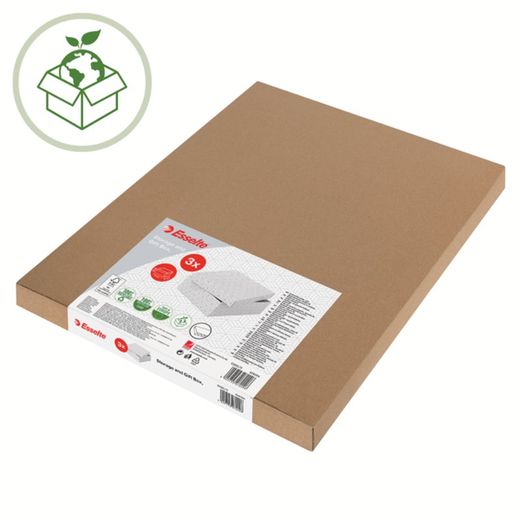 Pack de 3 caixas médias de oferta e arrumação (360x265x100mm), brancas