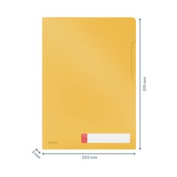 Pack 3 privacy dossiers Leitz Cozy, DIN A4, yellow