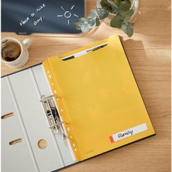 Pack 3 privacy covers Leitz Cozy large capacity, DIN A4, yellow