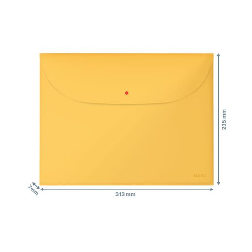 Leitz Cozy 3-pack of privacy envelopes, with 2 pockets, DIN A4, yellow