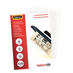 Pakke 50 Lamineringsærmer 125 mikron Glans A2