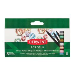 Pack 8 rotuladores Derwent con colores metálizados