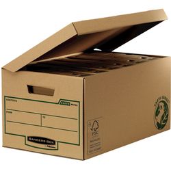 Pack de 10 Maxi contenedor de archivos con tapa fija con montaje manual