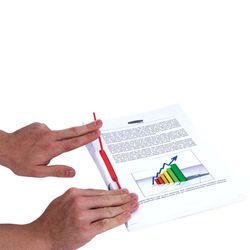 Lot de 100 Attaches Plastique D-Clip Rouge